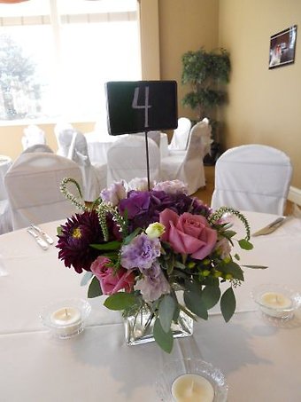 Chalkboard Table Number Centerpieces