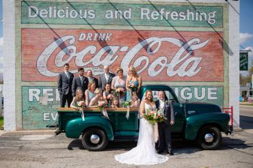 Vintage Truck Photo Shoot for Wedding