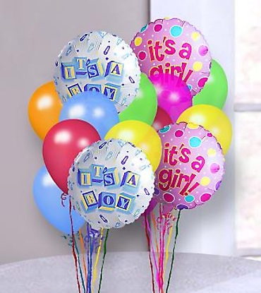 New Baby Balloon Bunch