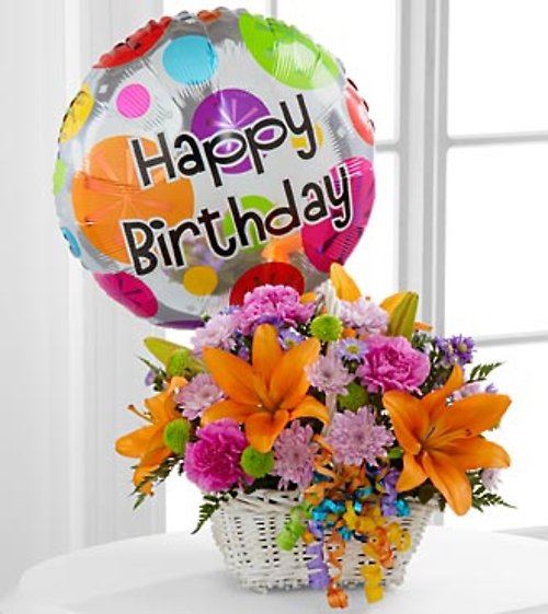 Happy Blooms Basket