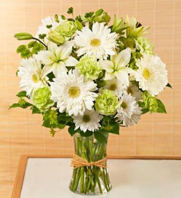 Serene Green Bouquet for Sympathy