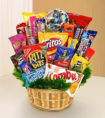 Sweets in Bloom? Feel Better Snack Attack Basket