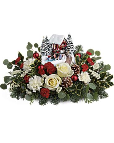 Teleflora\'s Kinkade\'s Christmas Bridge Bouquet