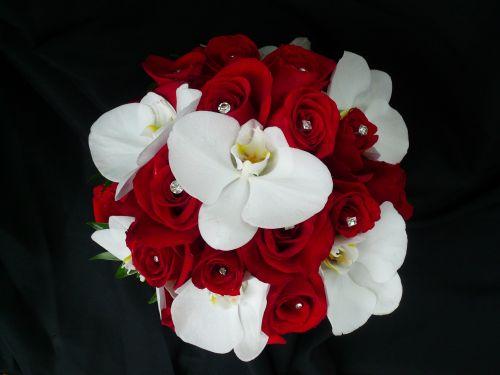 Rhinestone Roses and Orchids
