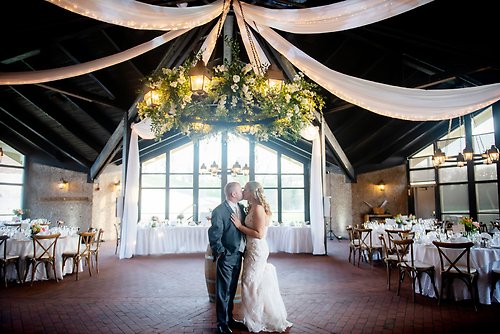 Ski Chalet with bridal couple