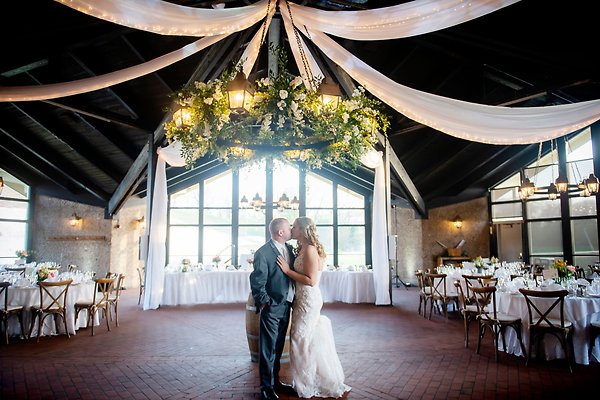 Ski Chalet with bridal couple
