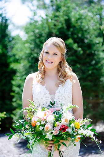 Bride and her bouquet 2