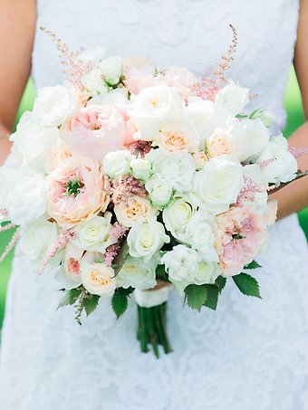 Blush and White Bridal Bouquet