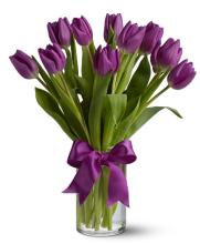 Teleflora\'s Passionate Purple Tulips