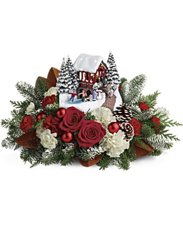 Teleflora\'s Kinkade\'s Snowfall Dreams