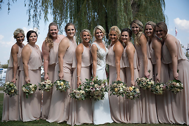 Bride and Bridesmaids