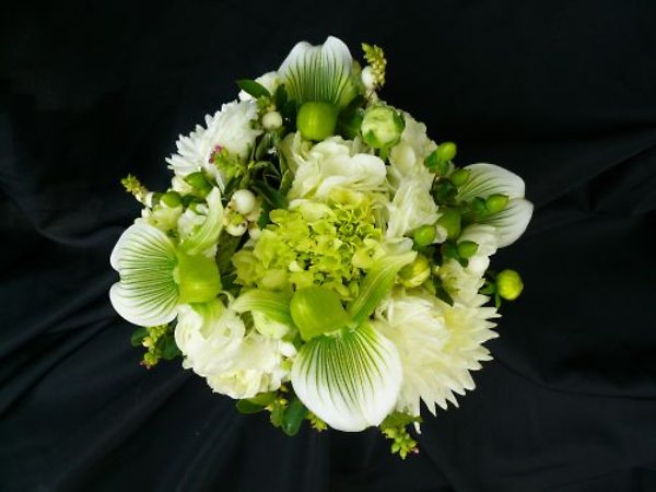 Green Lady Slipper Bridal Bouquet