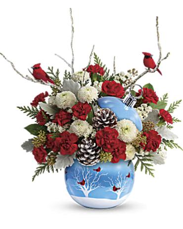 Teleflora\'s Cardinals in the Snow