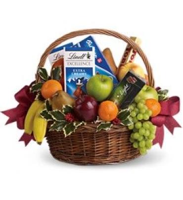 Fruits and Sweets Christmas Basket