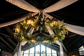 Grand Geneva Ski Chalet chandelier floral