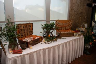 Entrance table at Reception