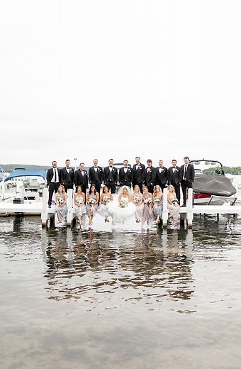 Bridal Party on the pier