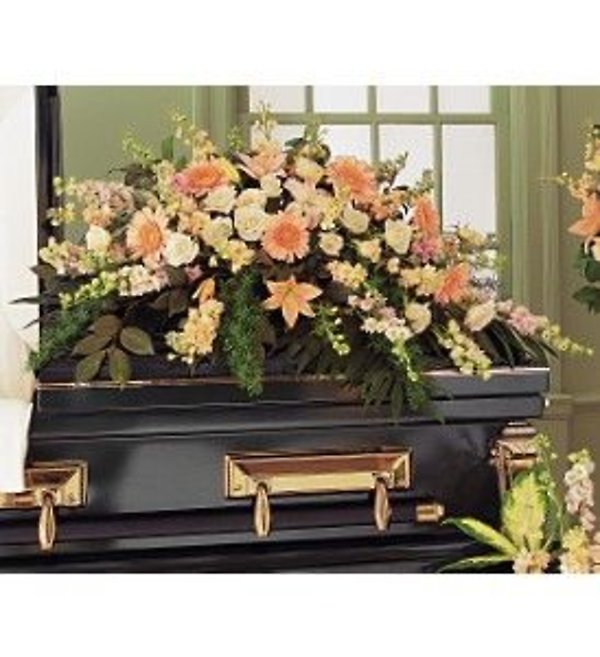 Peach Comfort Half Casket