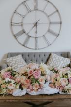 Bouquets in ready room