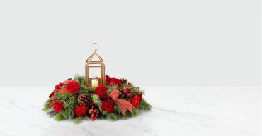 FTD I\'ll Be Home For Christmas Lantern Centerpiece